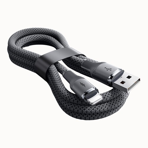 适用苹果iphone乌金数据线USB接口黑色1.5米单条装充电线