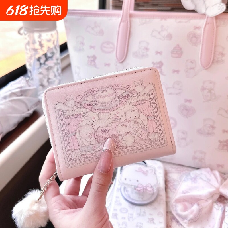 原创可爱钱包女款2026学生零钱包袋迷你硬币包潮证件钥匙卡通紫色