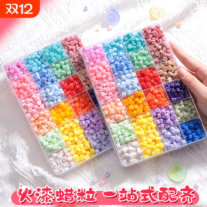 可爱猫爪火漆蜡粒多色可选，易融化