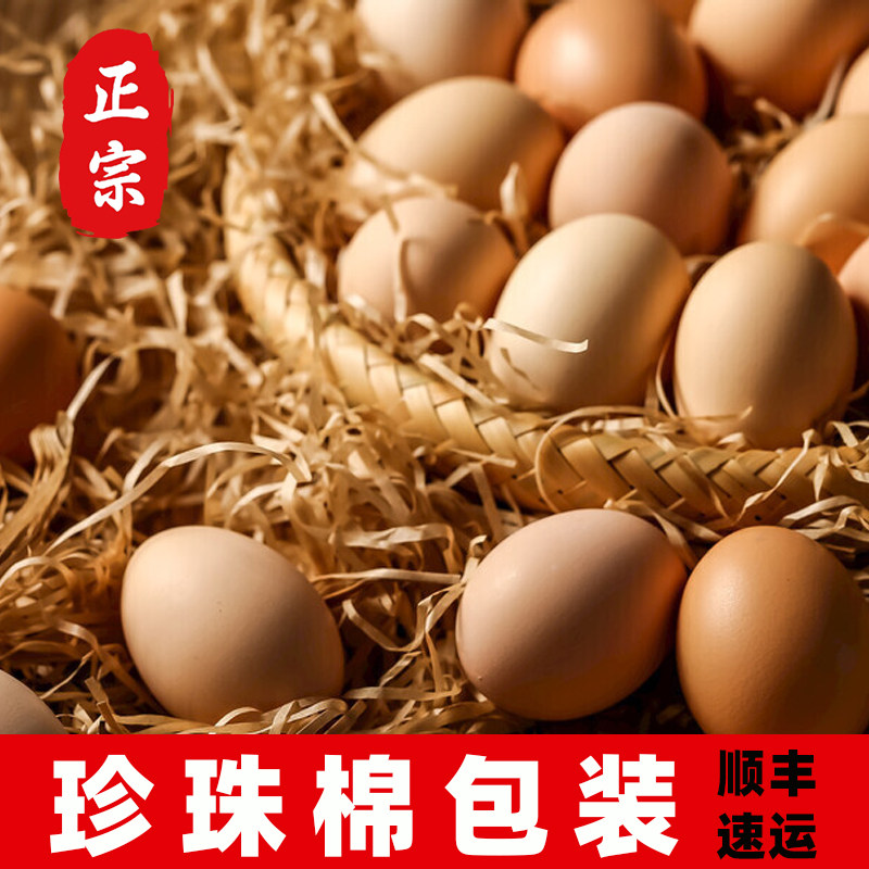 九华山土鸡蛋20枚农家新鲜正宗散养草鸡蛋无沙门氏菌营养顺丰包邮