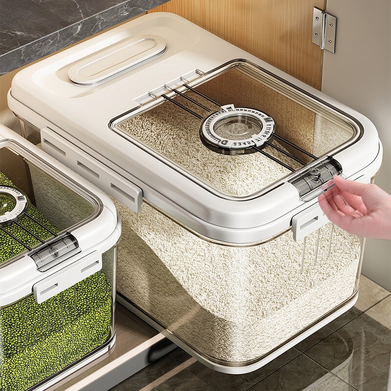 米桶家用防虫防潮密封米缸收纳盒面粉桶面桶储物罐食品级避光粮食
