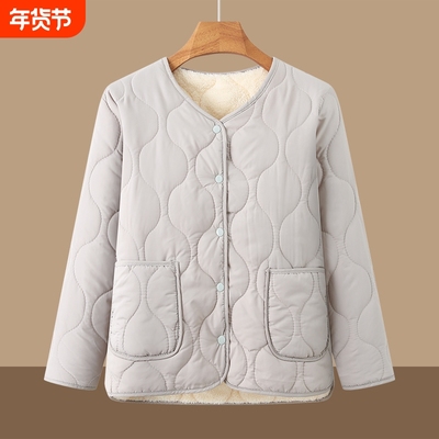 妈妈秋冬内搭小棉衣加绒保暖棉袄