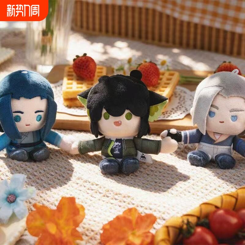 原创男子游泳俱乐部动漫同人周边橘真琴属性10cm印花棉花娃娃玩偶