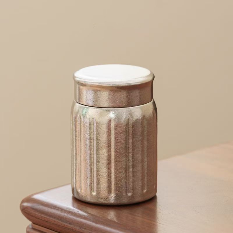 纯钛茶叶罐旅行户外随身茶盒茶叶茶仓便携密封罐子储蓄罐金属出差