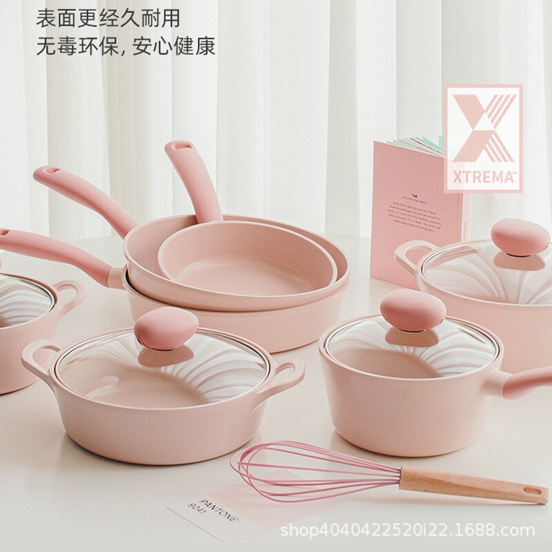 进口sherbet锅具套装陶瓷煎锅不粘锅家用平底锅煎蛋锅