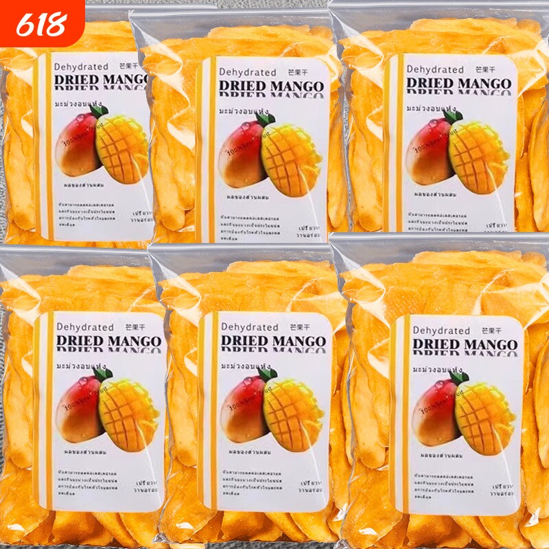 泰国芒果干原味厚切大片500g一斤装无添加色素非进口零食果干蜜饯