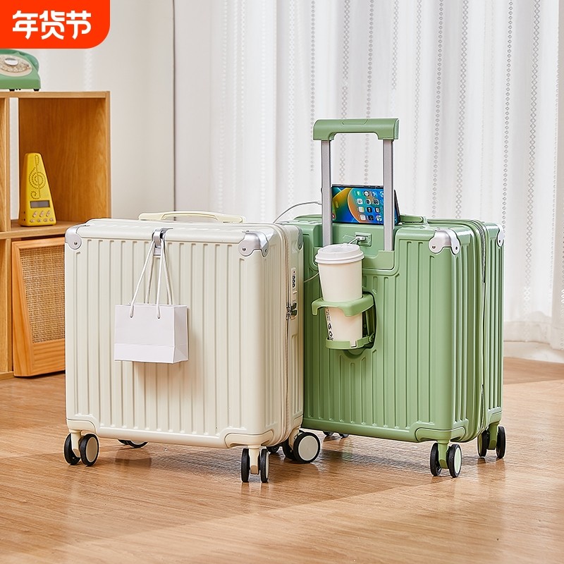 18寸小型行李箱多功能登机箱男女学生拉杆箱20寸轻便旅行箱密码箱