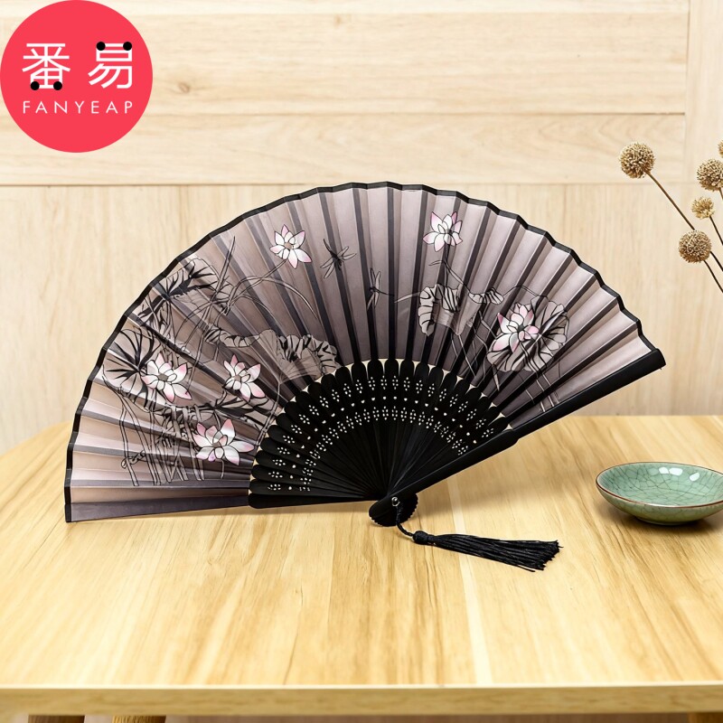 折扇B1vn800-古风折叠小扇汉服拍照旗袍跳舞随身折扇便携扇子