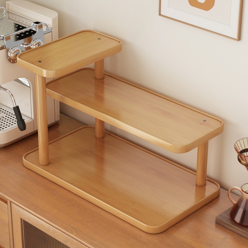 桌面置物架杯子收纳架子餐桌台面多层水杯咖啡杯茶具桌上小型杯架