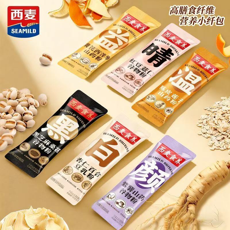 西麦小纤包食养谷物900g冲饮早餐低脂肪饱腹代餐即食健康养生粉