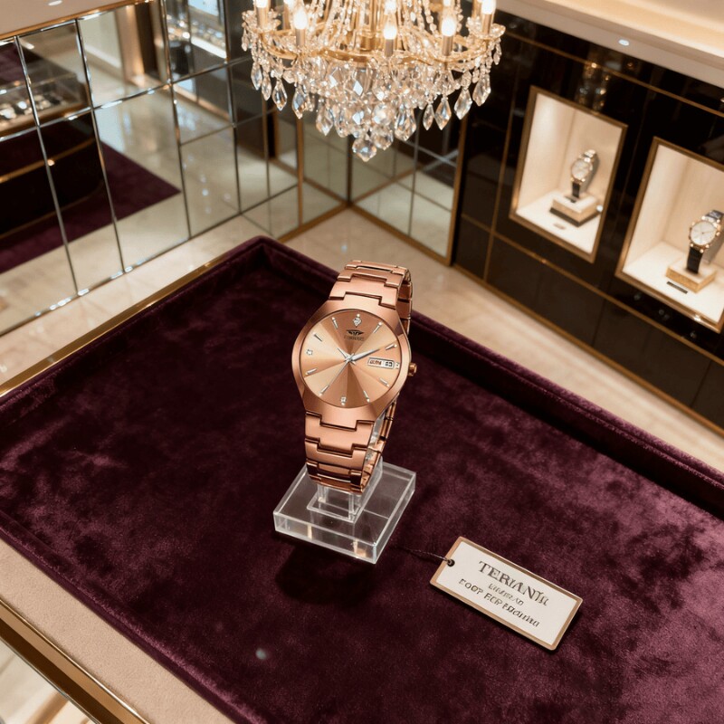 正品瑞士全自动非机械表手表男士学生韩版时尚潮双日历防水表夜光