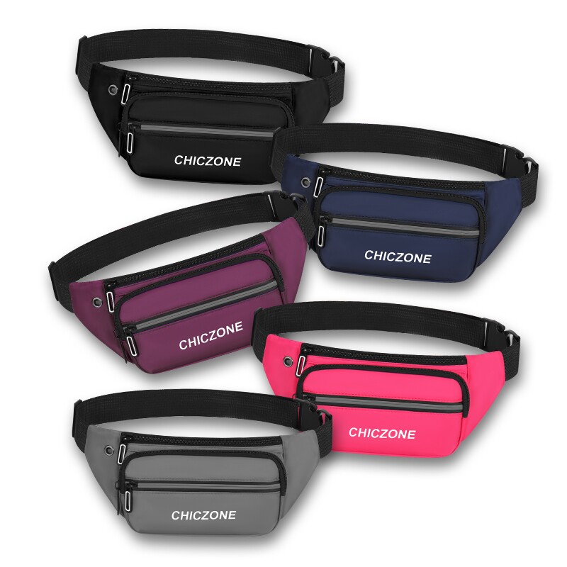 新款运动腰包男女跑步休闲钱包多功能轻薄收银包户外斜背胸包