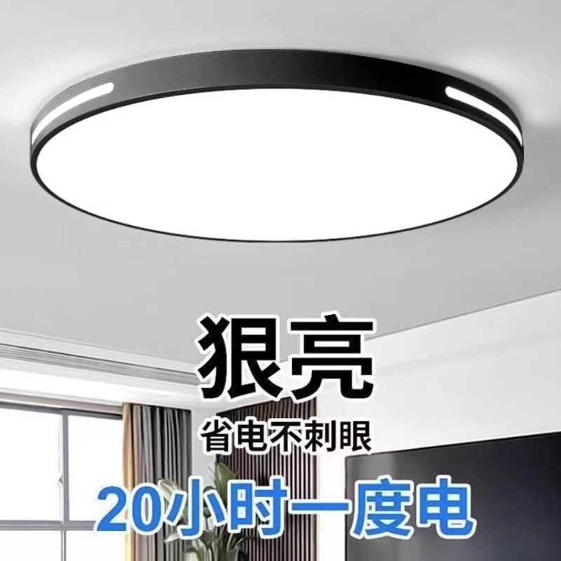 2024年新款led吸顶灯房间卧室灯客厅灯现代简约大气中山灯具遥控