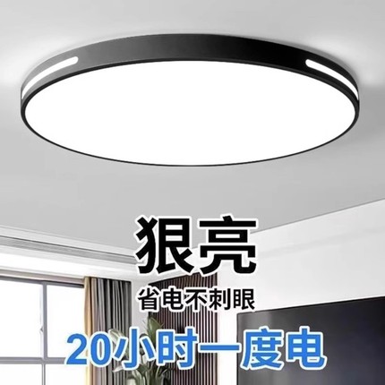 2024年新款led吸顶灯房间卧室灯客厅灯现代简约大气中山灯具遥控