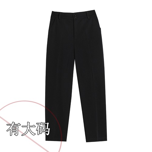 直筒西装裤女职业烟管裤九分春秋