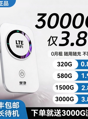 2026款智能wifi新款无线移动官方正品网络高品质宽带无限速wi-fi6便携式上网卡车载插卡路由器全国流量