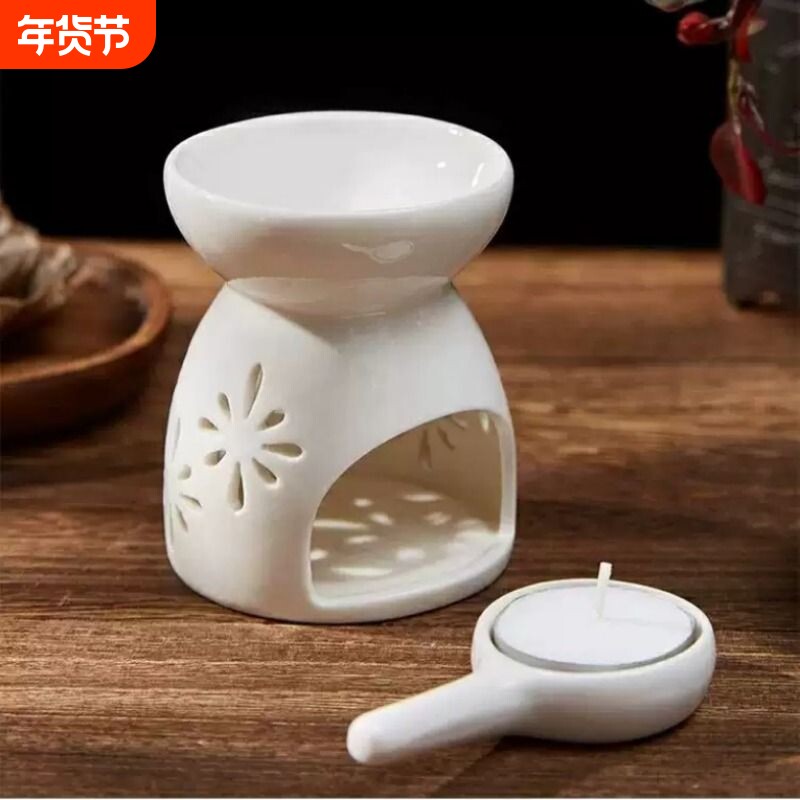 香薰炉精油炉香薰灯熏香小夜灯电子香炉陶瓷蜡烛火漆蜡熔炉精油灯