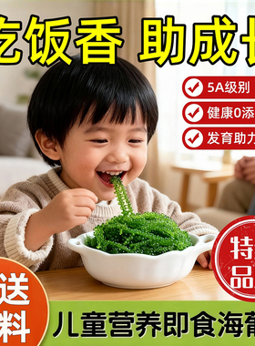 儿童海葡萄即食新鲜海葡萄新鲜盐渍海葡萄绿色鱼子酱水葡萄旗舰店