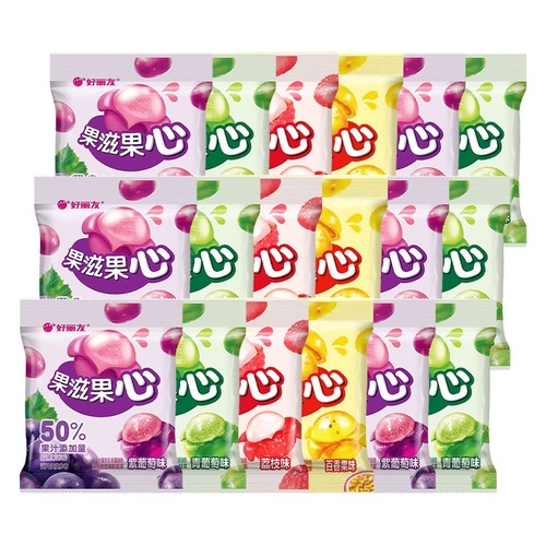 好丽友果滋果心混合散装
