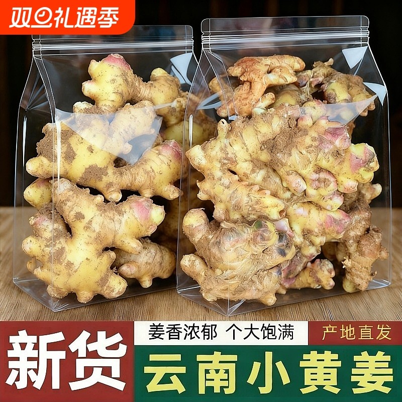 【姜香浓郁】云南小黄姜现挖生姜新姜仔姜嫩姜新鲜蔬菜特级整箱