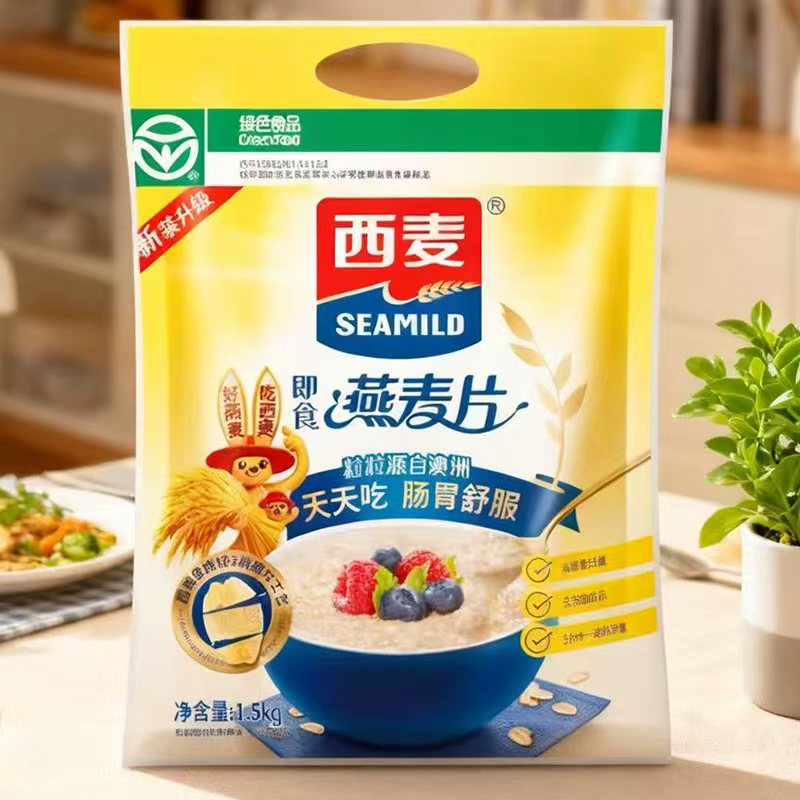 西麦无添加蔗糖纯燕麦片1500g