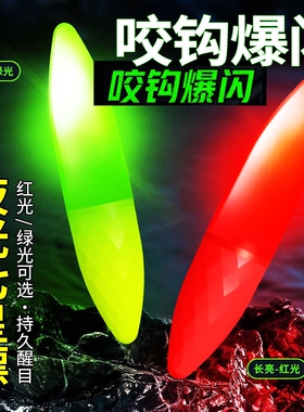 咬钩爆闪电子夜光漂七星漂正品超亮传统夜钓溪流高亮灵敏LED浮漂