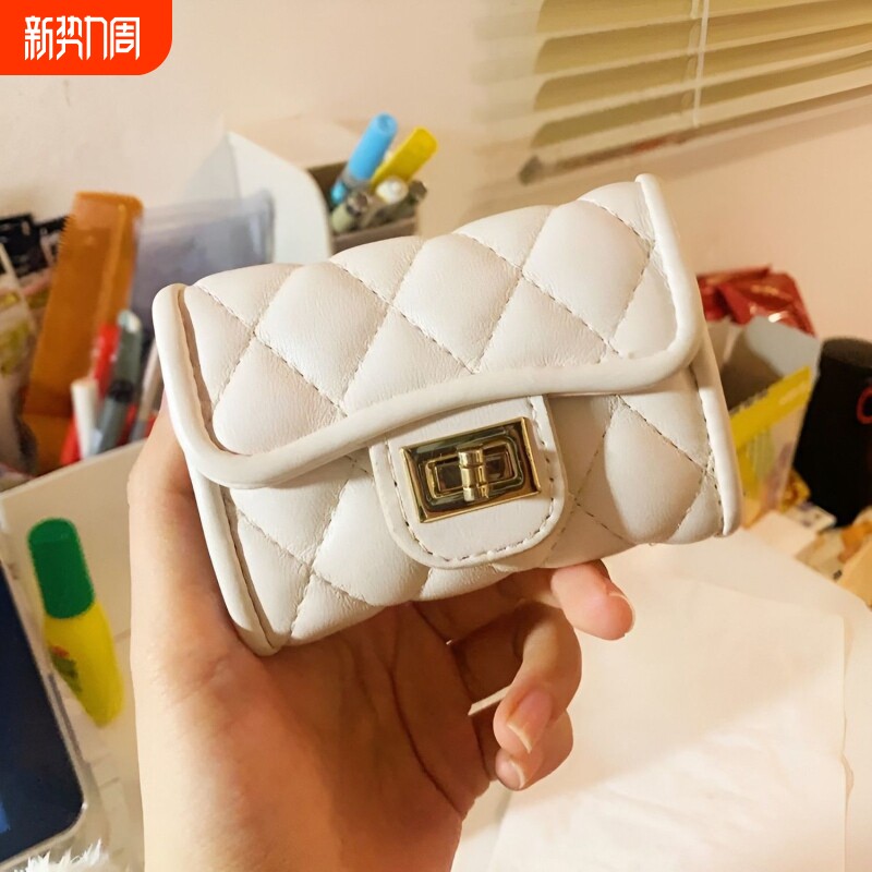 钱包女款轻薄小巧欧美小香风菱格卡包软皮驾驶证零钱包多卡位卡夹