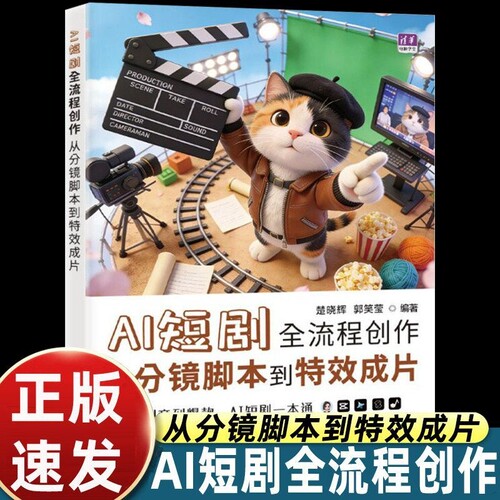 全新正版 AI短剧全流程创作：从分镜脚本到特效成片 全流程从入门到实战低成本产出爆款视频零基础轻松变现手册AI短剧创作宝典