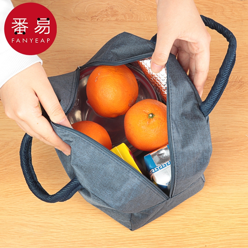 饭盒袋/保温A1vl0-便当手提包可爱防水上班小学生早餐带饭便携