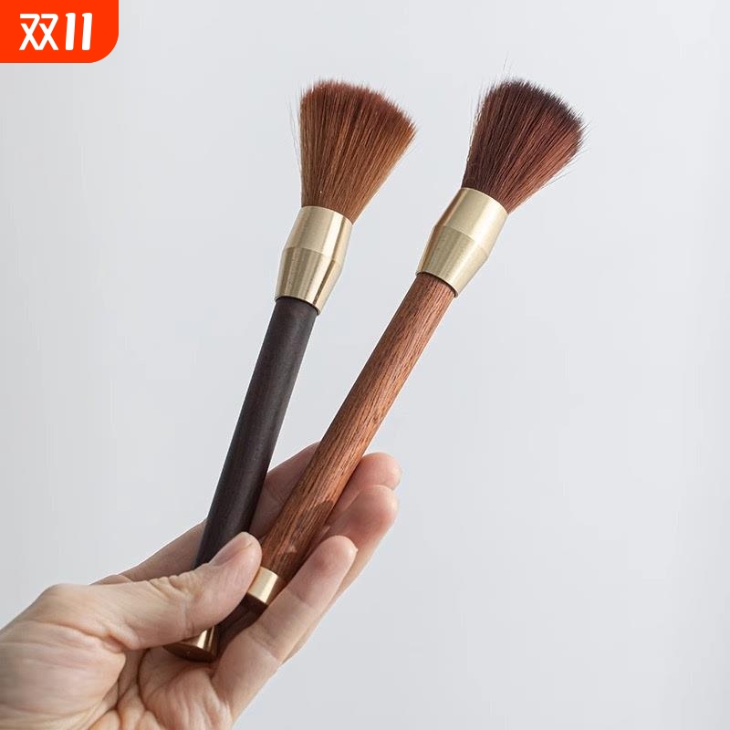 咖啡毛刷磨豆机清理刷子木柄台面清洁软毛刷不掉毛咖啡粉清洁笔刷
