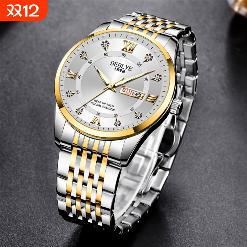 腕表高级感男士男款手表全自动非机械表正品名牌钢带商务防水石英