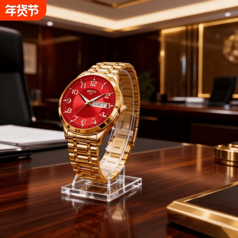 瑞士同款青少年初高中学生手表男款简约潮流全自动机械防水石英表