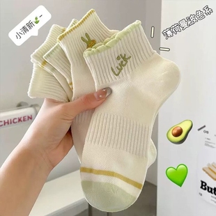 5双装 袜子女短袜小清新简约百搭 起多规格