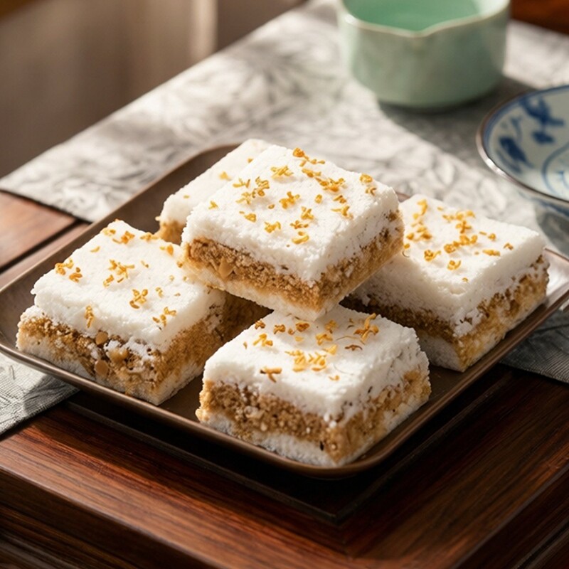 温州特产手工老式传统早餐桂花糕点心零食品正宗千人糕特色小米糕