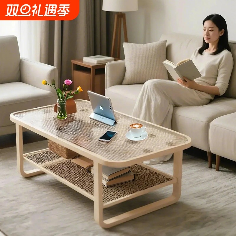 新款茶几客厅家用奶油风高端小户型小茶台轻奢高级感阳台小茶桌