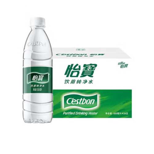 怡宝饮用纯净水饮用水整箱装 555ml*24瓶