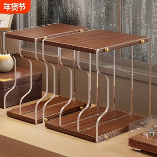 亚克力cd碟片收纳架黑胶唱片置物架落地碟片展示架桌面书柜显示器