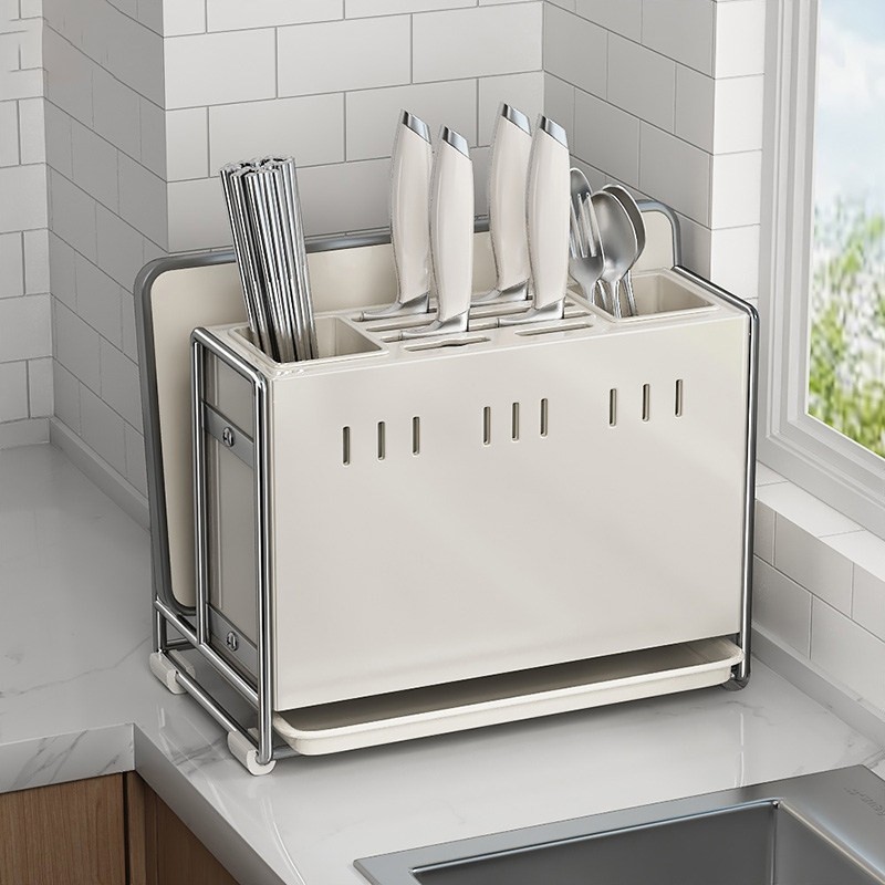 日本进口厨房刀架置物架多功能筷子筒菜刀菜板架刀具收纳架,厨房/烹饪用具,刀架,淘宝优惠券,粉丝福利购,淘宝优惠卷