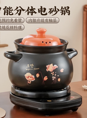 SPHE德国分体式快速全自动煲汤熬煮粥陶瓷养生家用电炖盅电炖砂锅