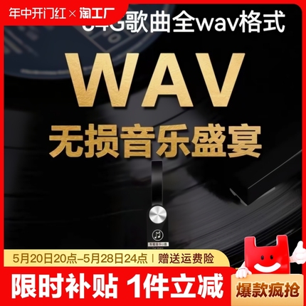 wav无损音乐u盘高音质2024歌曲汽车车载优盘64g电影正版环绕热歌