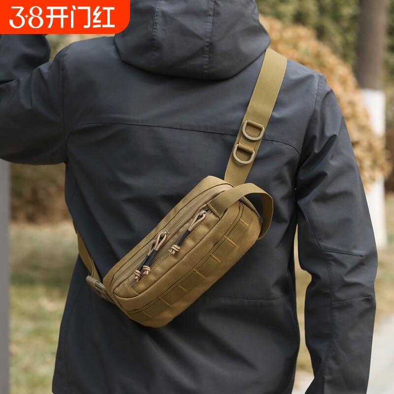 腰包男胸包CS快速反应工装斜挎手机小背包跑步骑行便携路亚健身