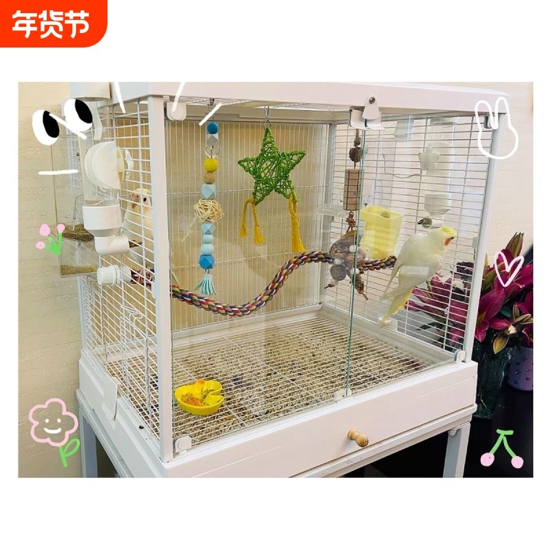 达洋6001鸟笼b6001玻璃双开门透明观赏鸟笼家用鹦鹉鸟笼达洋,宠物/宠物食品及用品,鸟笼,淘宝优惠券,粉丝福利购,淘宝优惠卷