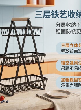 方便层多功能果蔬置物架