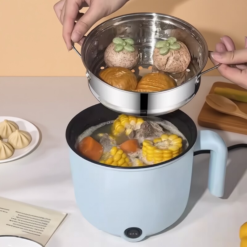 小电煮锅德国全自动蒸煮一体宿舍学生锅家用电炒锅电饭煲电热火锅