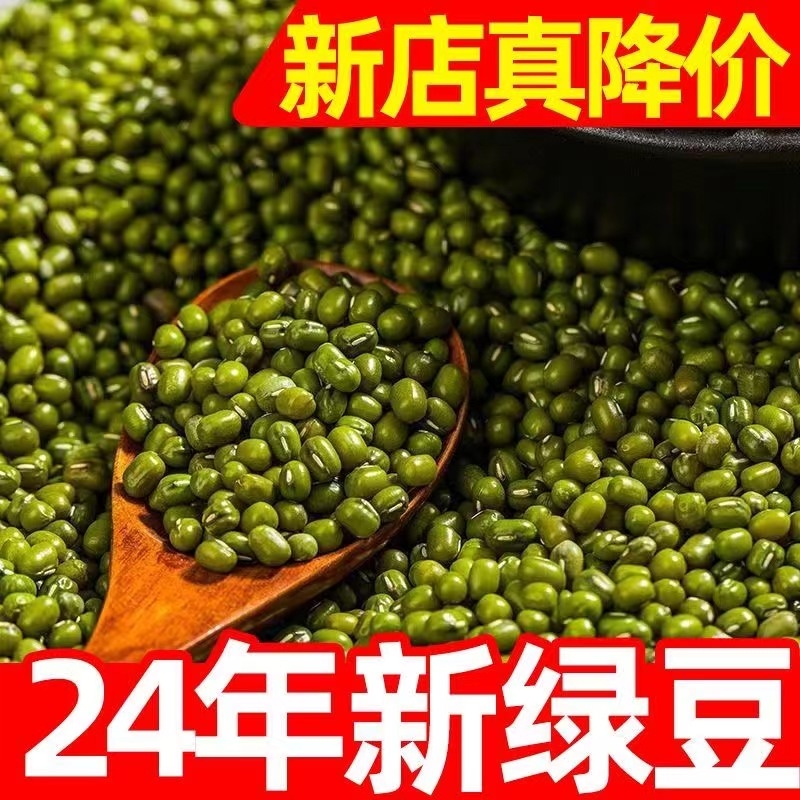 新货绿豆农家发豆芽专用绿豆汤煮粥五谷绿豆沙原料易煮易出沙优质 粮油调味/速食/干货/烘焙 绿豆 原图主图