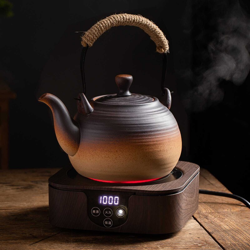 陶瓷茶壶家用耐高温电陶炉煮茶壶器围炉煮烧水壶养生壶提梁泡茶壶图片