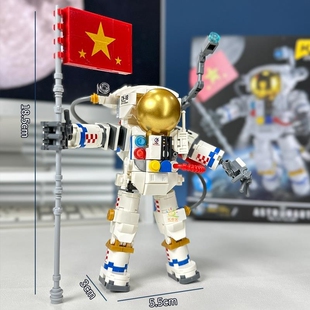 中国航天飞船积木宇航员系列儿童拼装火箭模型益智礼物玩兼容乐高