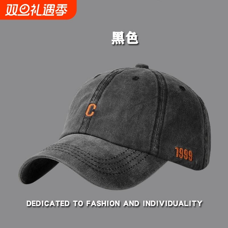 秋冬季男女帽子鸭舌帽户外潮运动棒球帽黑色红色灰色休闲姜黄色