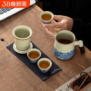 2025旅行茶具套装便携式户外露营泡茶喝茶装备随行快客杯精致一壶
