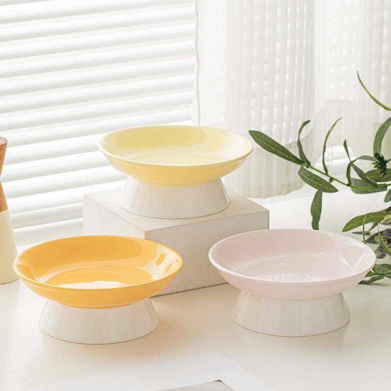 猫咪碗陶瓷猫碗宠物碗高脚猫饭碗猫食盆斜口猫咪吃饭喝水不易打翻,宠物/宠物食品及用品,猫狗碗/慢食碗,淘宝优惠券,粉丝福利购,淘宝优惠卷